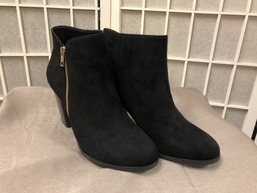 Call It Spring, Woman’s,Bootie, Black, New With Box, Zipper,Round Toe, Size 10.: - Picture 2 of 12