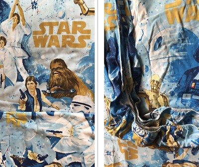 STAR WARS Vintage 1970-80's Collectible Twin Sheet Set Flat
