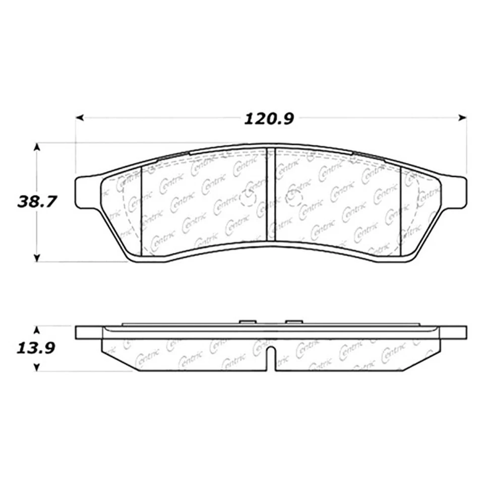 Juego de 2 pastillas de freno de cerámica delanteras + traseras centradas para Suzuki Verona Foto 2 de 4