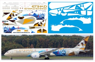 Boeing 787-900 ETIHAD USA 1/144 PAS-DECALS 787900-14 | eBay
