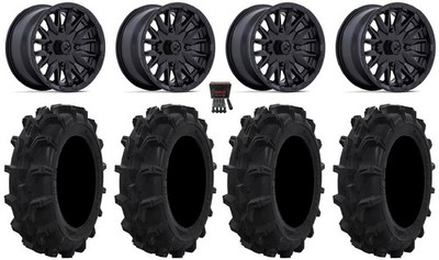 MSA Creed 14'' Wheels Black 27'' Mud XC Tires Can-Am Defender