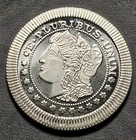 Silver Bullion 1 Troy Ounce Morgan Round Poker Chip Style 999 Fine