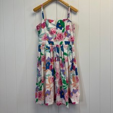 MIlly Cottage Floral Summer Dress Women Size 8 Feminine Romnatic Garden Party