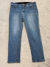 Curve Appeal Jeans Womens 12/31 Blue Skinny Mid Rise Stretch Denim Pants Casual