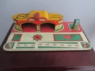 Vintage Marx Tin Litho Airport Terminal and Runway 12" X 6.5"