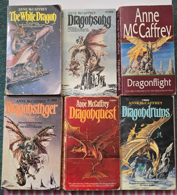 Anne McCaffrey 6 Book  Bundle Fantasy Sci Fi Dragon Pern