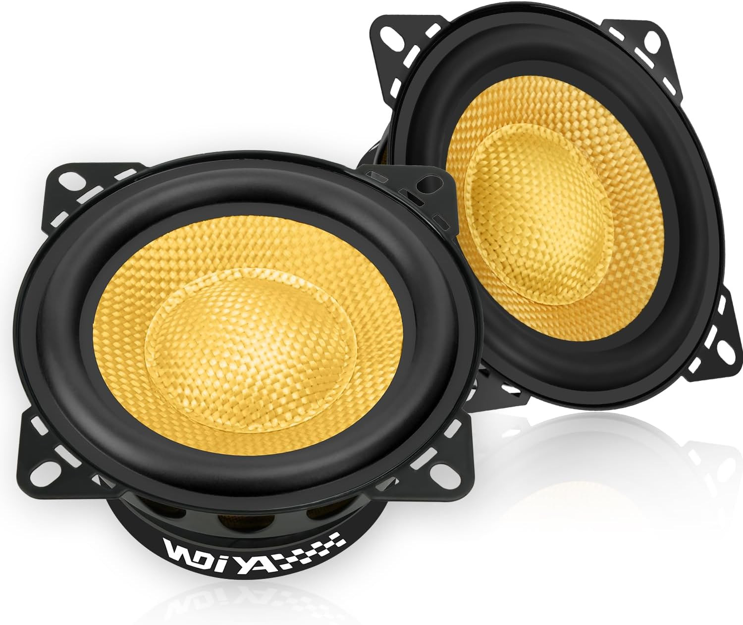 300w Peak Power, 4 Ohm, Glass Fiber Cone For Deep Bass & Cle