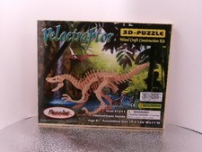 3D Puzzle "Velociraptor" Dinosaur Wood Craft Construction Kit 1211 BeginnerNew
