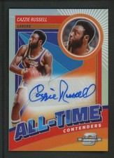 2023-24 CAZZIE RUSSELL 116/125 AUTO PANINI CONTENDERS OPTIC HOLO ALL TIME