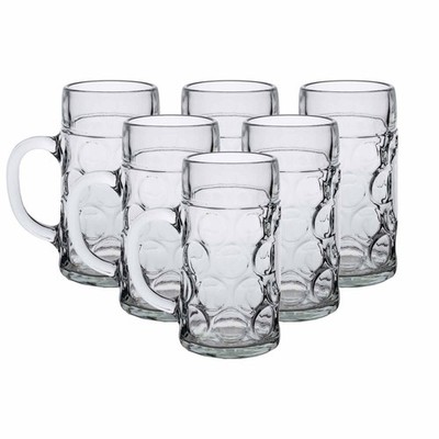 Van Well Maßkrug Bierkrug 1 l geeicht 6er Set
