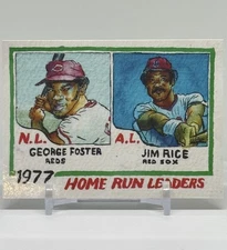 2025 Topps Shoebox Treasures George Foster/Jim Rice 1978 Topps HR Leaders #58