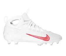 NEW NIKE ALPHA HUARACHE 9 ELITE MID LAX TB LACROSSE CLEAT WHITE/RED FV6146-100 8