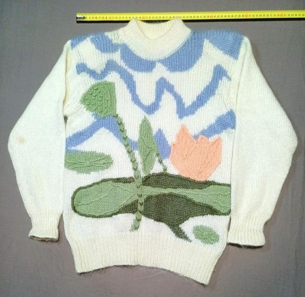 Women ころぜ Sweater White Wool 42 / XL / 50