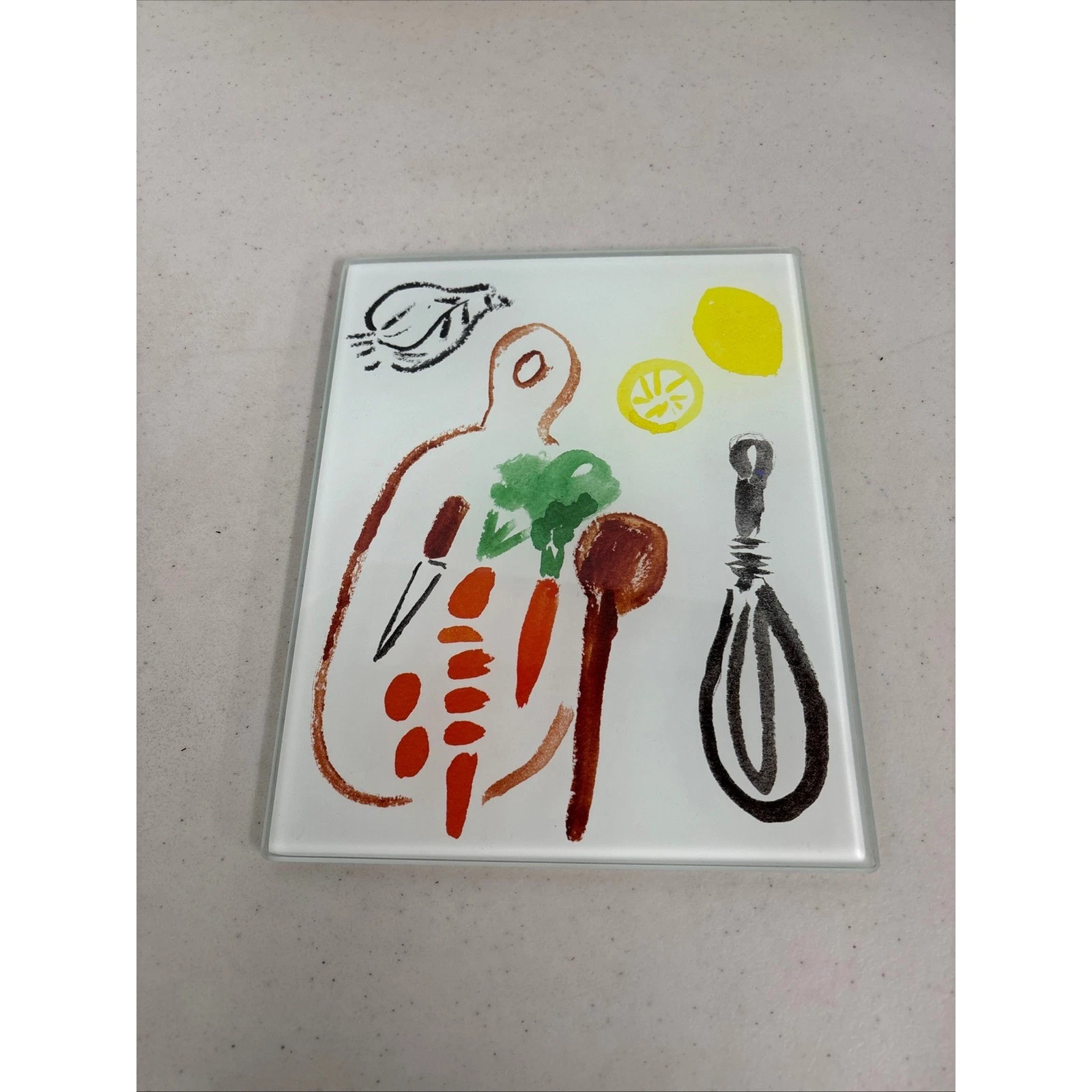 Kate Spade New York Lenox All In Good Taste Glass Cutting Board Kitchen Art 1