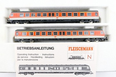 Fleischmann 7430 Dieseltriebwagen BR 614 der DB, kieselgrau/orange, OVP, (EM024)