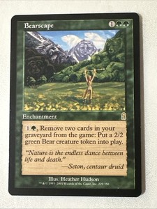 bearscape mtg card Playmat (Charitable Donation) MTG BEARSCAPE (FOIL) Odyssey (OldManMTG