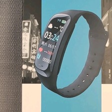 Smart Bracelet Activity Tracker, Heart Rate, Calorie Monitor, Pedometer, Black