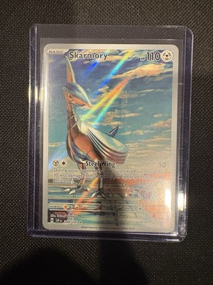 Pokemon Skarmory 209/191 Surging Sparks Illustration Rare Full Art Holo NM  | eBay