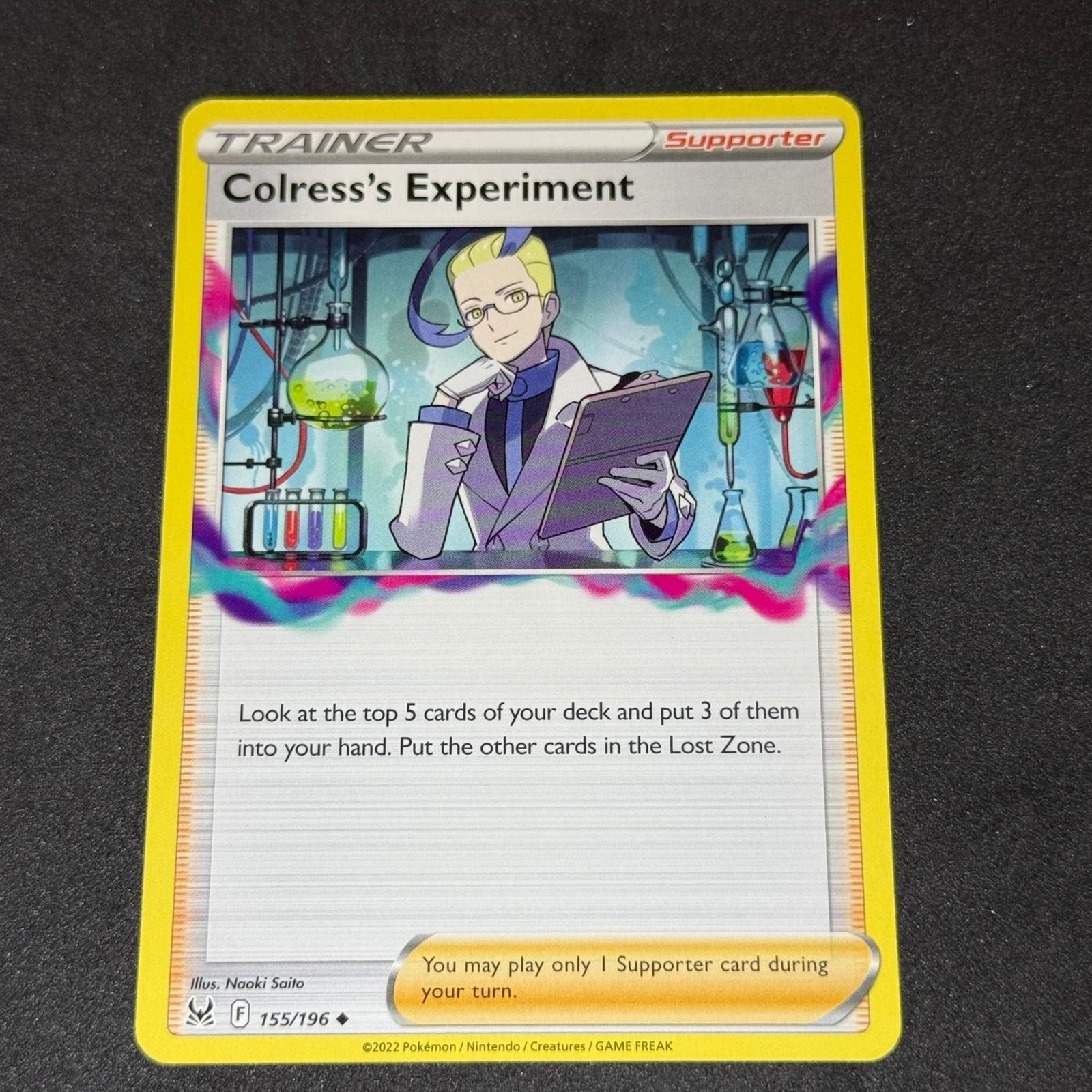 Colress's Experiment 155/196 Uncommon Lost Origin Pokemon Near Mint