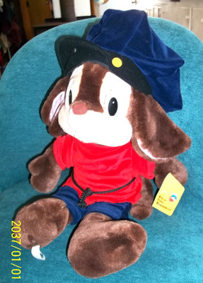 vtg An American Tail FIEVEL MOUSEKEWITZ 22'' Plush Mouse with Tag Sears 1986