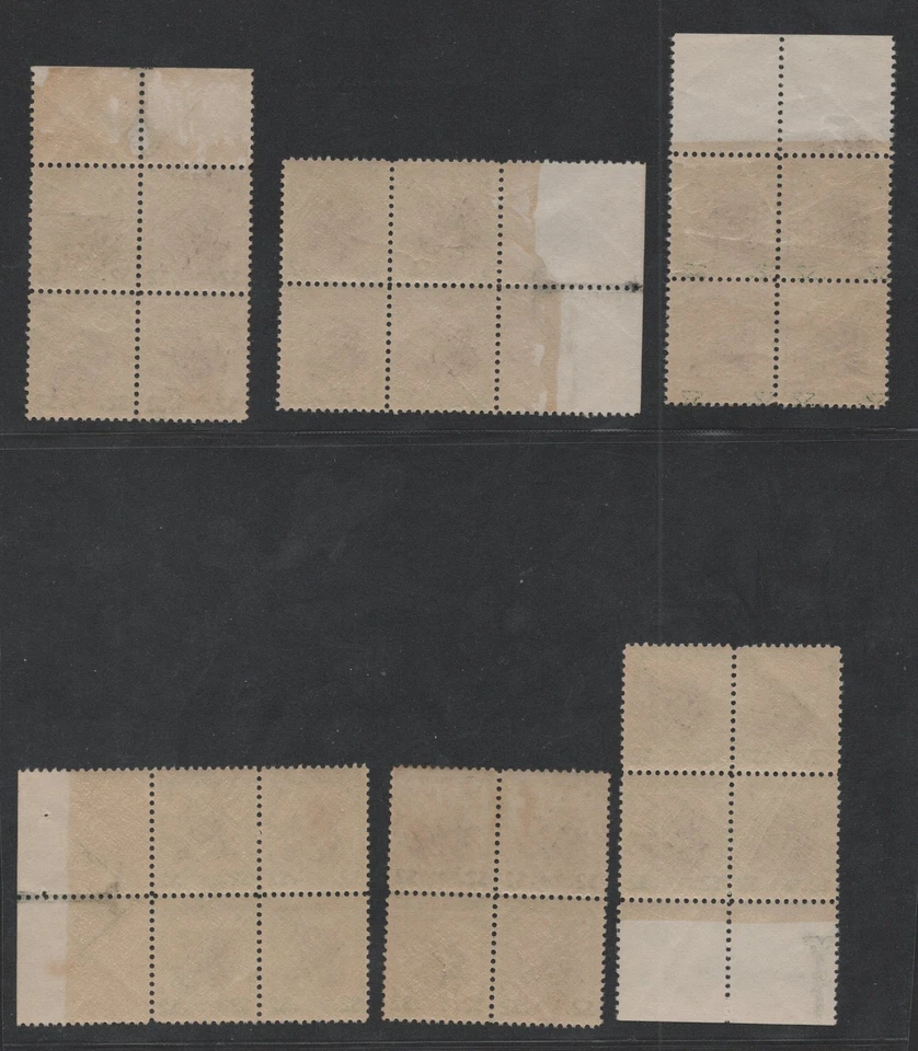 US 1943 SCOTT #833 TWO DOLLARS HARDING SIX PLATE BLOCKS FROM DIFFERENT POSITIONS - Image 2 of 2