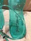 Betsey Johnson Women's Sarai Jelly Sandals Green Flower Size 6  — photo 5