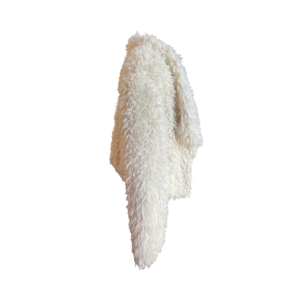 NUEVO CON ETIQUETAS Chaqueta Corta Decree Fuzzy Imitación Piel de Cordero Sherpa Cuello Solapa Festival Boho Foto 2 de 4