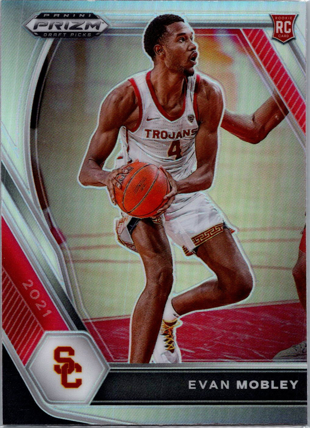 2021 Panini Prizm Draft Picks #2b Evan Mobley Silver