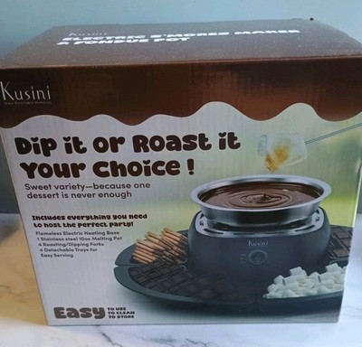 New In Box Kusini Electric S'mores Maker & Fondue Pot Indoor