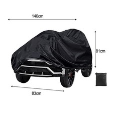 Telo Copriauto Protettivo per Bambini in Materiale Nero 210D per Facile Uso Esterno