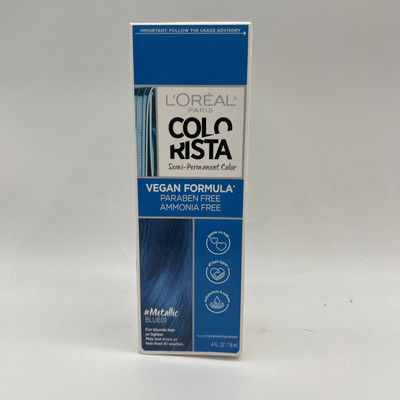 L'Oréal Paris Colorista Semi Permanent Hair Color Metallic Blue 1 Pack