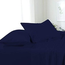 Premium California King Waterbed Sheets, 4 Piece Egyptian Cotton Attached She...