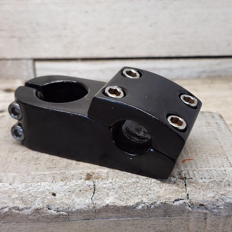 1990s Black Top Load BMX Stem 1 1/8 Threadless Mid School BMX 22.2 Clamp Alloy - Image 3 of 4