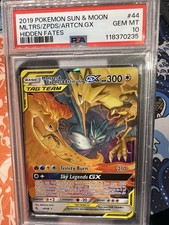 Moltres & Zapdos & Articuno GX 44/68 Hidden Fates Holo PSA 10 on eBay