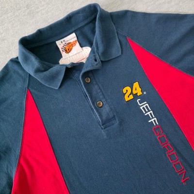 Winners Circle Jeff Gordon 24 NASCAR Polo Shirt Men Large Navy Hendrick Large