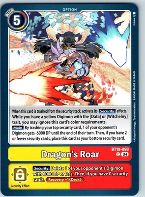 Dragon's Roar Common Release Special Booster 2.0 Normal BT18-098 C NM