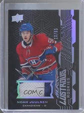 2018-19 SPx UD Black Lustrous Rookies 16/65 Tier 1 Noah Juulsen Patch Auto a3q