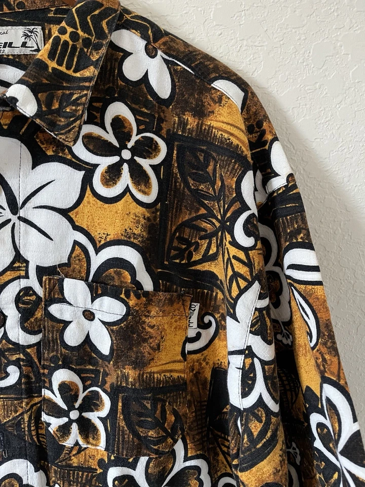 Винтажная рубашка для серфинга в гавайском стиле 90-х O'Neill | XL - Изображение 4 из 4