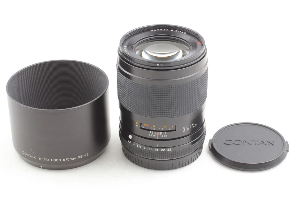 [MINT w/ Hood] Contax Carl Zeiss Sonnar T* 140mm f/2.8 Lens For 645 From JAPAN - Image 3 of 4