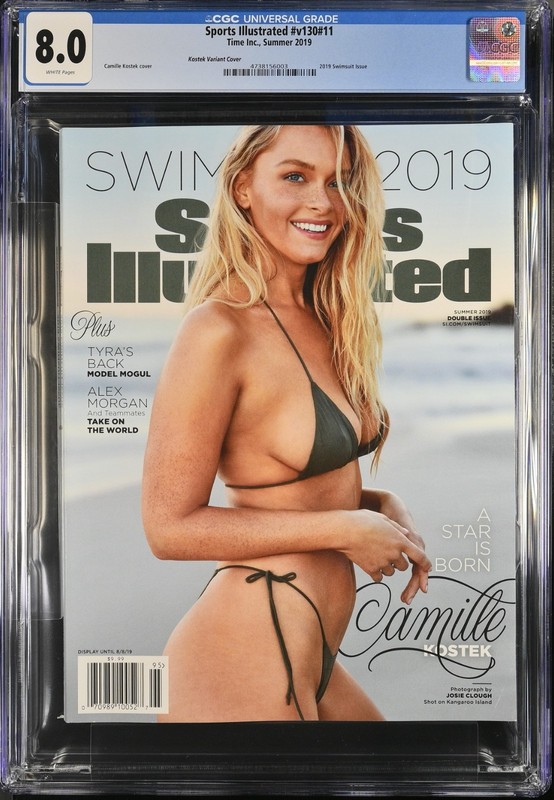 Sports Illustrated Swimsuit Summer 2019 CAMILLE KOSTEK Cover CGC 8.0: 4738156003