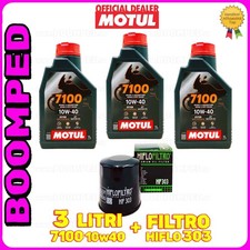 KIT TAGLIANDO OLIO MOTUL 7100 10W40 FILTRO HF303 YAMAHA FZ6 04-06 03MO60F4