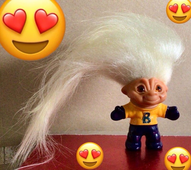 Vintage Dam mascot 3” black & yellow. NO CRACKED EYES,big hair,