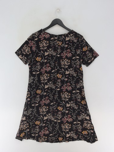 FatFace Women's Midi Dress UK 12 Brown Cotton with Lyocell Modal A-Line - Picture 2 of 5