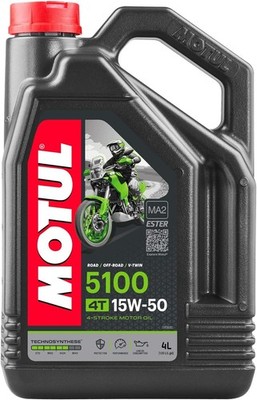 Motul 5100 15W-50 4T Motorcycle Oil – 4L, Ester Synthetic, JASO MA Motul 5100 15W-50 4T Motorcycle Oil – 4L, Ester Synthetic, JASO MA