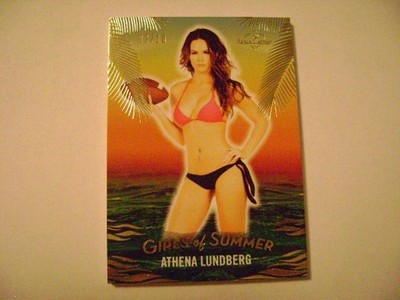 2026 Benchwarmer Girls of Summer S2 Athena Lundberg PREMIERE BASE GOLD Ser# 2/10