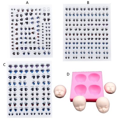 Baby Face Mold Cartoon Eyes Stickers Anime Eyes Stickers for Kids Art Craft