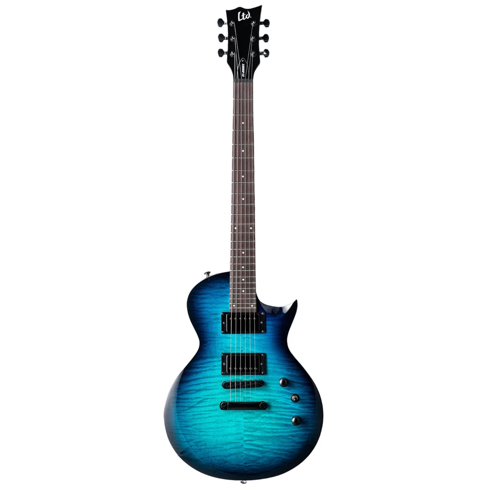 Guitarra eléctrica ESP LTD EC-200DX, diapasón de palisandro, ráfaga azul Foto 2 de 3