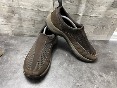 L. L. Bean Loafers Men 11 M Shoes Brown Suede Leather Slip  display picture 1