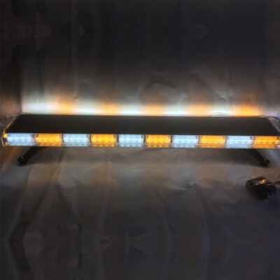 47'' 88LED Strobe Light Bar Amber/White Emergency Beacon Warn Tow Truck Response