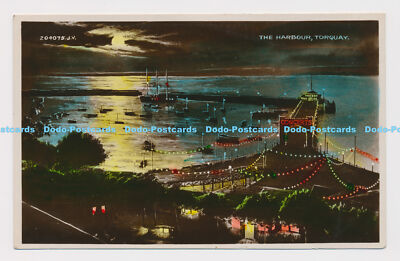 C002964 Harbour. Torquay. 204075. Valentines. RP